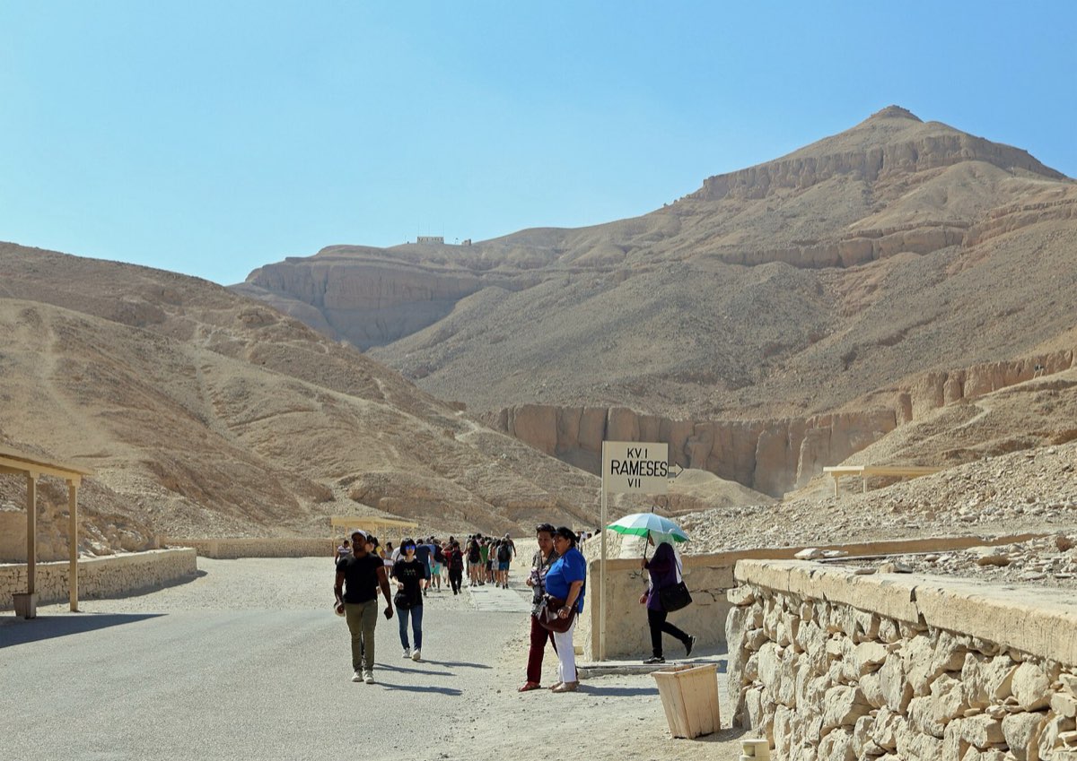 Royal tomb entrance at Valley of the Kings